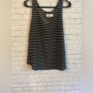 3/$15 Black and White Striped Women's Top